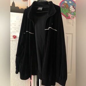 Southpole velour track zip up